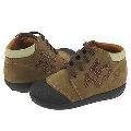 Braqeez Kids Stone (Infant/Toddler) Taupe/Black Nubuck
