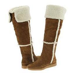 MICHAEL Michael Kors Fairbanks Shearling Boot Whiskey Suede