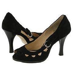 MICHAEL Michael Kors Olivia Peep Toe Black Suede