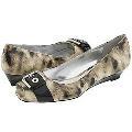 Jessica Simpson Taurus Cream/Tan Leopard Patent Leather