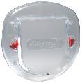 Four-way Slim Clear Cat Flap