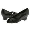 Vaneli Berkly Black Eelskin W/Black Patent