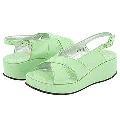 Pom d' Api Jany Cross Sandal (Youth) Mint Green