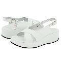 Pom d' Api Jany Cross Sandal (Youth) White