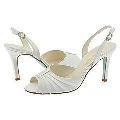 Cynthia Rowley Sorvino White Satin/Crystal Buckle