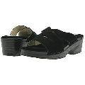 Fitzwell Carla Black Cow Suede