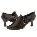 Bouquets Punt Brown Croc Print