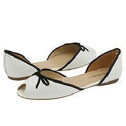 Gabriella Rocha Lani White Leather/Black Trim