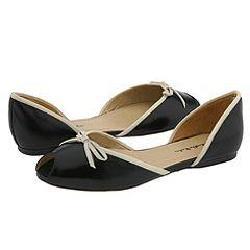 Gabriella Rocha Lani Black Leather/White Trim
