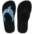 Reef Women's Sandy Black/ Mid Blue/White Flip-flop Sandals (Pack of 2 Pair)