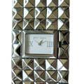 Betsey Johnson Women's Silvertone Stud Watch