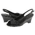 Vaneli Bernadine Black Nappa W/Black Patent
