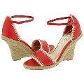 rsvp Maui Red Leather With Fabric
