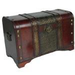 Antique Victorian Steamer Storage Trunk
