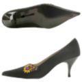 Me Too Women's Black Suede Heels