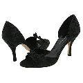 AK Anne Klein Lynette Black Floral Leather