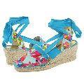 AK Anne Klein Judine Light Blue Multi Fabric