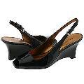 AK Anne Klein Blush Black Logo Patent