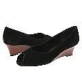 Magdesians Louise Black Suede / Tortoise Patent