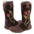 TTY Kids Bleuet (Toddler/Youth) Tobacco Skin Leather Boots