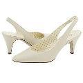 AK Anne Klein Kahn Ivory Leather
