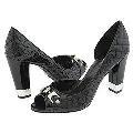 AK Anne Klein Collie Black Synthetic