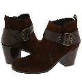 Nine West 'Gwen' Dark Brown Suede Ankle Boot