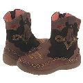 Naturino Kiruna (Toddler ) Dark Brown/Red Leather(Size 28 (US 11 Toddler) M)