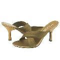 Moda Spana Dacey Olive Metallic Fabric