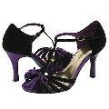 Exchange by Charles David Web Black/Purple Kid Suede