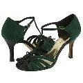 Exchange by Charles David Web Dark Green/Dark Brown Kid Suede
