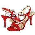 Exchange by Charles David Frenetic Red Satin