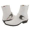 Donald J Pliner TJ White-White Cobra Print Boots