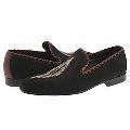 Donald J Pliner Mario Black-Tan Suede-Waxy Vachetta
