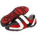 Donald J Pliner Cyle Red Suede/Black and White Nappa