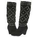 Soho Lab Mischa Black Suede