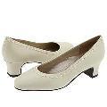 Trotters Jackie Bone/White Pearl Leather