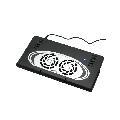 Laptop Cooling Fan/ Card Reader/ Black USB Hub