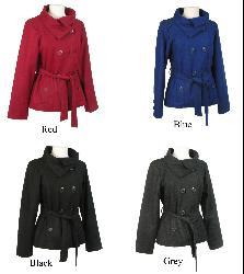 Cecil Gee Women's Double-breasted Wool Blend Jacket