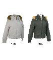 La Mode Women's Faux Fur Hooded Bomber Jacket