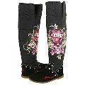 Ed Hardy Snowblazer Nylon Boots Black Boots