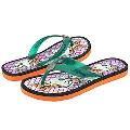 Ed Hardy Women's Orange/ Purple Flip-flop Sandals