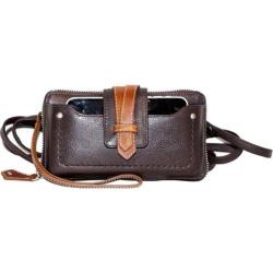 Women's Nino Bossi Crisscross Phone Wallet Chocolate