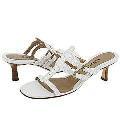 Vaneli Elyce White Nappa Sandals