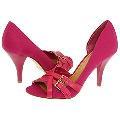 Nine West Matador Dark Pink/Dark Pink Fabric Pumps/Heels