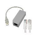 50 FT CAT 5e 5 Ethernet Cable + USB LAN Adapter for Nintendo Wii