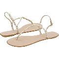 Nine West Ginny Light Gold Leather Sandals