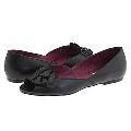 Steve Madden Baile Black Leather Flats