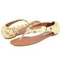 Steve Madden Parks Gold Leather Sandals