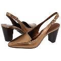 AK Anne Klein Meesha Bronze Leather Pumps/Heels